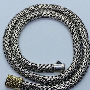 John Hardy Two-Tone Woven Necklace